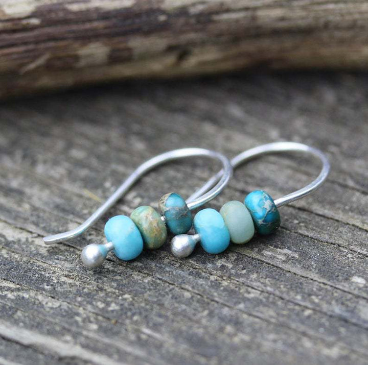 Boucles d'oreilles en perles de turquoise