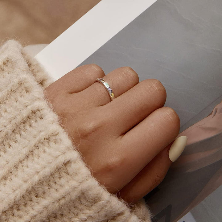 Bague en argent sterling avec un design en forme de patte
