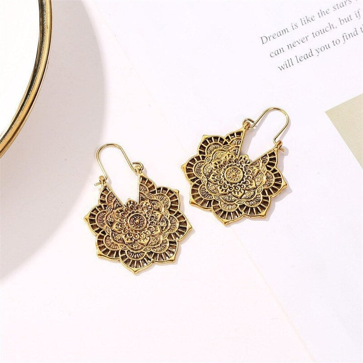 Lotus Mandala Boucles d'oreilles