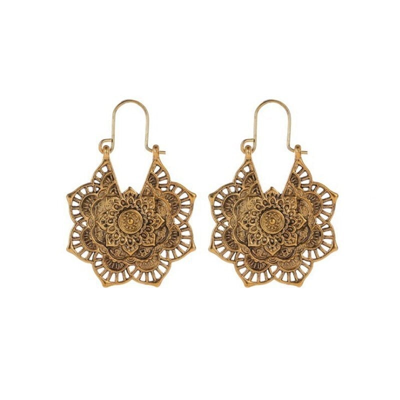 Lotus Mandala Boucles d'oreilles