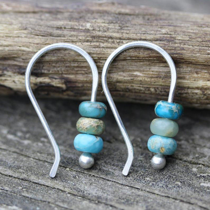 Boucles d'oreilles en perles de turquoise