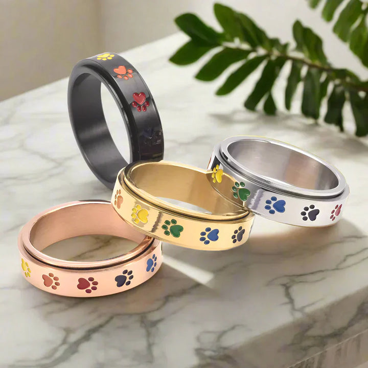 Bague antistress rotative pour pattes