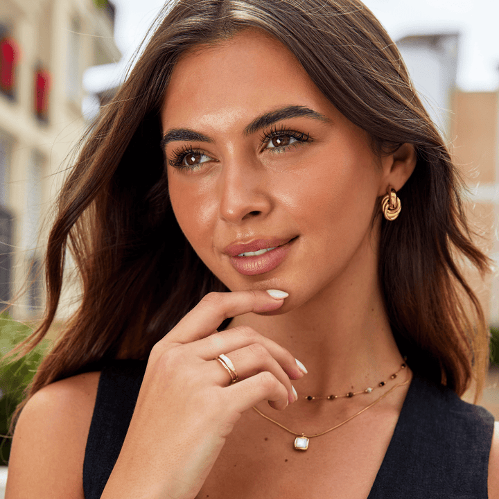 Bague Dorée Sahara à Couches